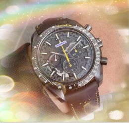 Full Functional men stopwatch watches 43mm Quartz chronograph movement Men Lumious good looking pilot chronometre Luxury Upgrade wholesale male gifts wristwatch