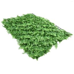 Decorative Flowers DIY Artificial Lawn Plants Grass Wall Backdrop Fake Green Wedding Hedge Panels Fence Greenery Walls Decors