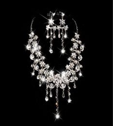 Bridal Jewellery Necklace Earrings set up for a new party dress wedding gown jewelry7858458