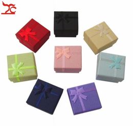 24pcslot Jewellery Storage Paper Box Multi Colours Ring Stud Earring Packaging Gift Box Ring Storage Box 443 cm4436982