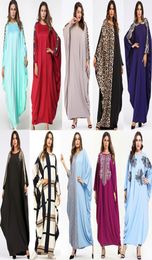 Plus Size Batwing Sleeve Long Maxi Dress Oversized Ladies Shirts Dressing Gowns Nightdress Nightwear Abaya Kaftans Women Full Leng2681603