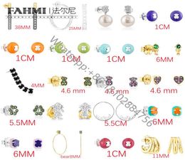 Fahmi2022 new 925 sterling silver bear earring timeless fashion elegant romantic lady earring wear earring factory direct s of7809511