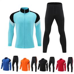 Men Soccer Tracksuit Football Pants Running Jerseys Long Sleeve Survetement Clothes Team Training Uniforms Larger Size 6XL 240430