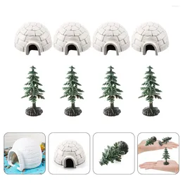 Garden Decorations Igloo Model Ornaments Ice House Home Lifelike Models Figurines For Simulated Ornament