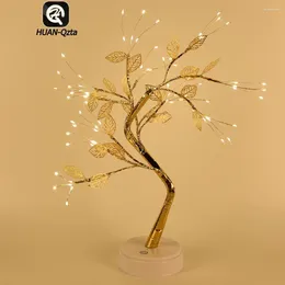 Night Lights LED Bonsai Tree Light Touch Switch Battery Operated Romantic Shape Lamp 3000LM For Festival Wedding Holiday