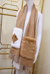 Winter Scarfs for Man Womens Scarves Shawl Warm Anti Cold Stylish Pocket Design Highly Quality Tops Size 19046cm 2 Colors Opt4869257