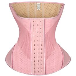 Waist Tummy Shaper Hourglass waist tight corset latex waist shaping female Fajas Colombianas weight loss abdominal sheath 15 steel bones Q240430