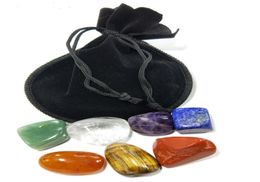 10set Natural Crystal Chakra Stone 7pcs Set Natural Stones Palm Reiki Healing Crystals Gemstones Home Decoration Accessories9303356