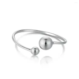 Cluster Rings Fashionable 925 Sterling Silver Instagram Style Ring Niche And Versatile Plain Spiral Circular Opening