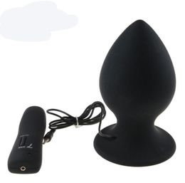 Big Size 7 Mode Vibrating Silicone Butt Plug Large Anal Vibrator Huge Anal Plug Unisex Erotic Toys Sex Products3864277