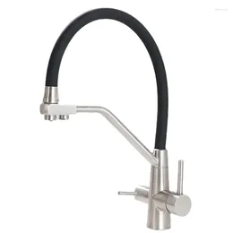 Kitchen Faucets LL 3 In 1 Multifunctional Pure Water Sink Tap Faucet With And Cold Filtered