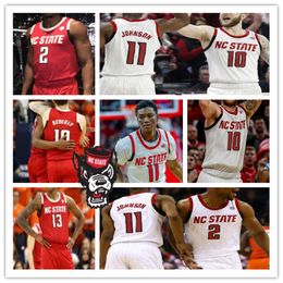 Custom 2021 College NC State Wolfpack Jersey Basketball Dennis Smith Jr Jericole Hellems Devon Daniels Markell Johnson Manny Bates Andree 243g