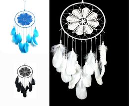 Goose Feather Lace Fashion Arts And Crafts Dream Catcher Home Furnishing Feathers Vehicle Pendant 11 5lz B32347135