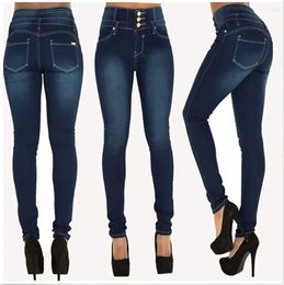 Women's Jeans Fashion Vintage Pencil Pant Sexy Ladies Elastic Denim Trousers High Waist Stretch Women