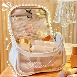 Cosmetic Bags Convenient Gift Fashion Transparent Large Waterproof Storage Bag Korean Style Makeup