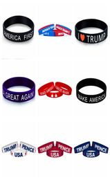 Unisex Donald Trump Silicone Bracelet American President Keep America Great Bracelet Inspirational Motivational Sports Wristband V3155073