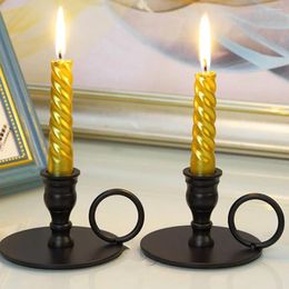 Candle Holders Gift Festival Pillar Craft Candelabra Romantic Dinner Party Supplies Candlestick Vintage Metal Holder