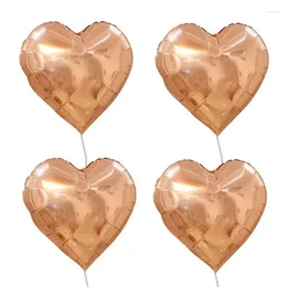 Party Decoration 4PCS 18'' Decor Balloons Decorative Love Heart Shape Foil Mylar For Wedding Birthday