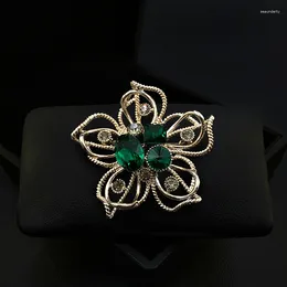 Brooches 1891 Baroque Style Vintage Flower Large Brooch High-End Fashion Exquisite Niche Corsage Pin Women's Clothes Accessories Jewelry