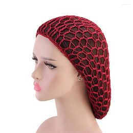 Berets 2 Pcs Night Sleep Hair Ties Crochet Hooks For Mesh Net Nets Sleeping Hat Cap Accessories