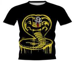 CLOOCL Action Movie Cobra Kai 3D Printed Tshirts Mens Casual Clothes Slim Short Sleeve Street Style Shirts Teens Tops9046860