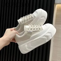 Casual Shoes College Style Sneakers All-match White Platform 5-8cm Women Vulcanize Comfortable Breathable