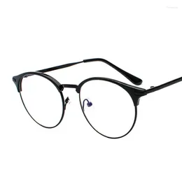 Sunglasses Frames 2024 Ceofy Women Glasses Frame Big Transparent Vintage Round Myopia Prescription Eyeglasses Fashion