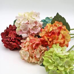 Decorative Flowers 1pc Of Hydrangea Flower Home Decoration Wedding Holiday Gift Shooting Prop Realistic Shape Na