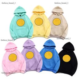 Winter Cotton Liner Smile Draw Hoodie Face Simple Hoodies Men Sweatshirts Drawdrew Causal Hot Plain High Quality Popular O-Neck Soft Streetwear Young Man Boy 4010