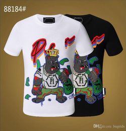 PP Men's T-shirt Summer rhine Short Sleeve Round Neck shirt tee Skulls Print Tops Streetwear M-xxxL 881848241986