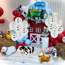 Party Decoration 10pcs Farm Cow Balloon Flexible House Ornaments Decorations