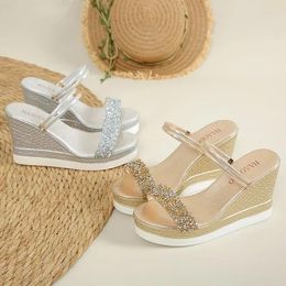 Dress Shoes Wedges Sandals Women Summer Platform High Heels Luxury Designer Outdoor Beach Woman Sandalias De Mujer