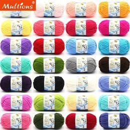 50g 5ply Milk Cotton Knitting Wool Yarn Needlework Dyed Lanas For Crochet Craft Sweater Hat Dolls Sewing Tools 240428