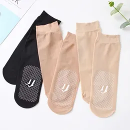 Women Socks Summer Ultrathin For Skin Colour Transparent Crystal Silk Sexy Elastic Breathable Short Ankle Invisible