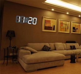 Modern Design 3d Led Wall Clock Modern Digital Arm Clocks Dispy Home Living Room Office Table Desk sqcpTg hairclippersshop244N4461858