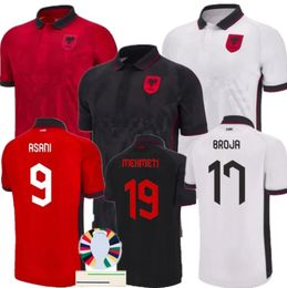 23 24 Albania football jersey Mens soccer jerseys National Team UZUNI HYSAJ LENJANI ABRASHI RAMADANI Home Red Away White 3rd Black Football Shirts Albania