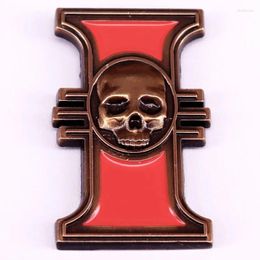 Brooches Inquisitor Rosette Vintage Metal Enamel Pin Game Adorn Backpack Hat Collar Gamer Badge Jewelry