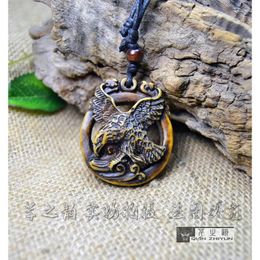 Pendant Necklaces Men's Necklace Eagle Yak Bone Carving Ivory Yiwu Tourism Ornament Factory Direct Sales Wholesale