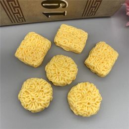 Decorative Figurines 10PCS Resin Instant Noodles Flatback Cabochon Miniature Food Art Supply Decoration Charm DIY
