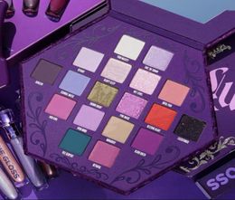 Newest J Star 18colors Blood Lust Eyeshadow Shimmer and Matte Puple Palette Eyeshadow Cosmetic Artistry Palette8150898