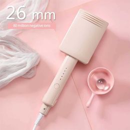 Hair Curlers Straighteners 26mm Hair Wave Curling Iron Professional French Egg Roll Hair Curler Corrugated Wavy Styler Fast Heating Volumizing Styling Tool Y24050