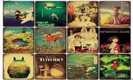 2021 Japan Classic Anime Movie Metal Poster Tinplate Plaque Vintage Tin Sign Art Iron Painting Indoor Kid Room Bar Cafe Wall Decor2423365