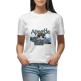 Women's Polos Apostle Islands T-shirt Oversized Vintage Clothes Funny T Shirts For Women