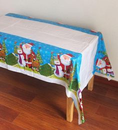 Christmas Tablecloth New Year decorations Disposable PVC Cartoon Kitchen Dining Rectangular Table Covers party Tablecloths Xmas Or7347268