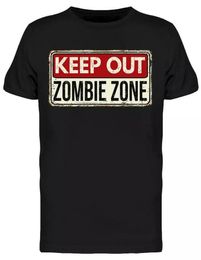Keep Out Zombie Zone Tee Men039s Image by Shutterstock0127178626