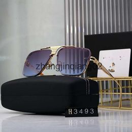 Designer Mayba Glasses Cycle Luxury Polarise Sports Sunglasses For Woman Mens New Fashion Baseball Blue Golden Alloy Square Lady Run Sun Glasses