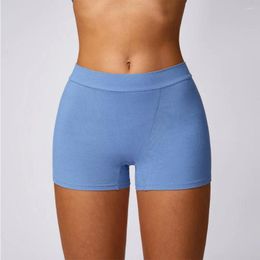 Active Shorts Women Summer High Waist Breathable Yoga Tight Gym Fitness Workout Running Jogging Cycling Sports Ribbed Leggings