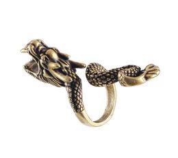 Retro Punk Dragon Cigarette Holder Ring for Men Women Bronze Opening Adjustable Cigarettes Smoking Accessories C0310 743 R21468907