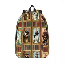 Backpack Haunted Mansion Stretching Canvas Backpacks For Men Women Waterproof School College Halloween Movie Bag Printing Bookbag