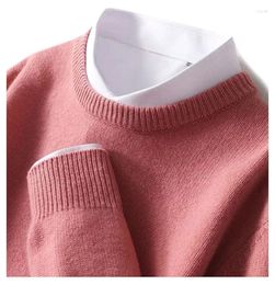 Men's Sweaters 7color Cashmere Blended Thick Pullover Men Sweater Luxury Clothing Autumn Winter